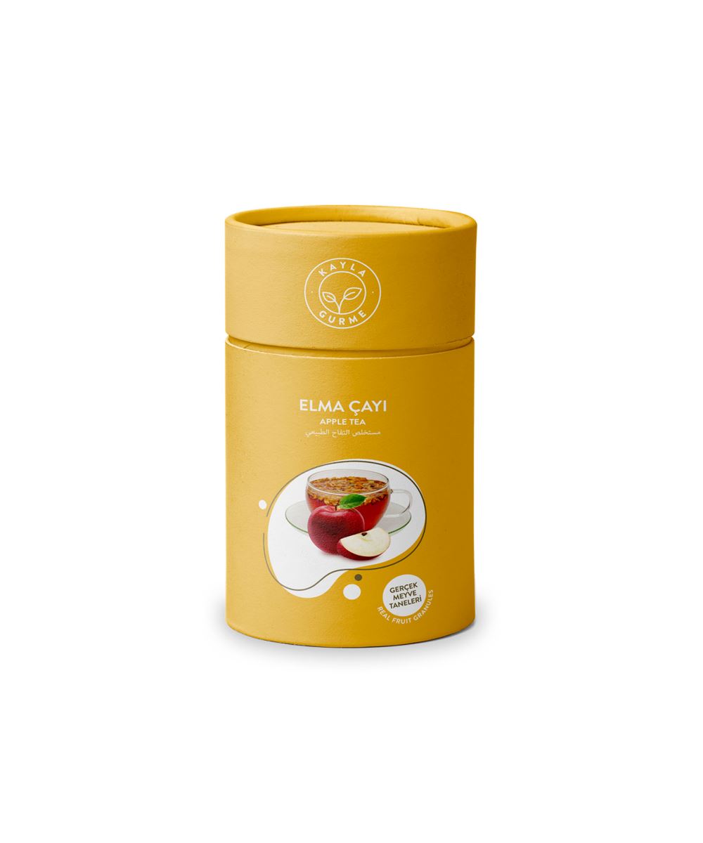 Appelthee met Fruitkorrels – Kartonnen Cilinderdoos – 175 gr