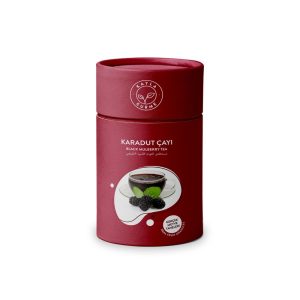 Zwarte Moerbeienthee met Fruitkorrels – Kartonnen Cilinderdoos – 175 gr